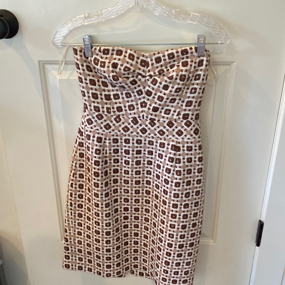 Trina Turk strapless dress.